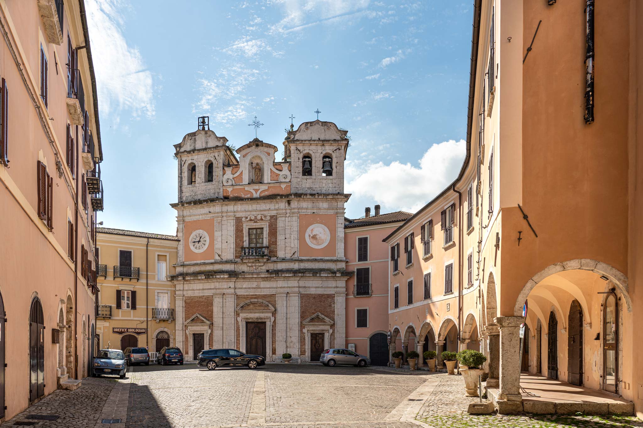 Atina's main church, one of the cutest villages near Rome