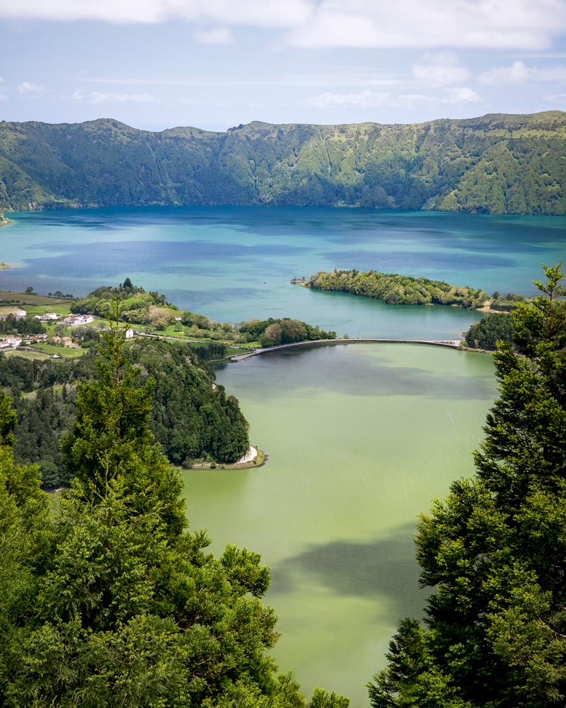 Crater lakes in the azores
