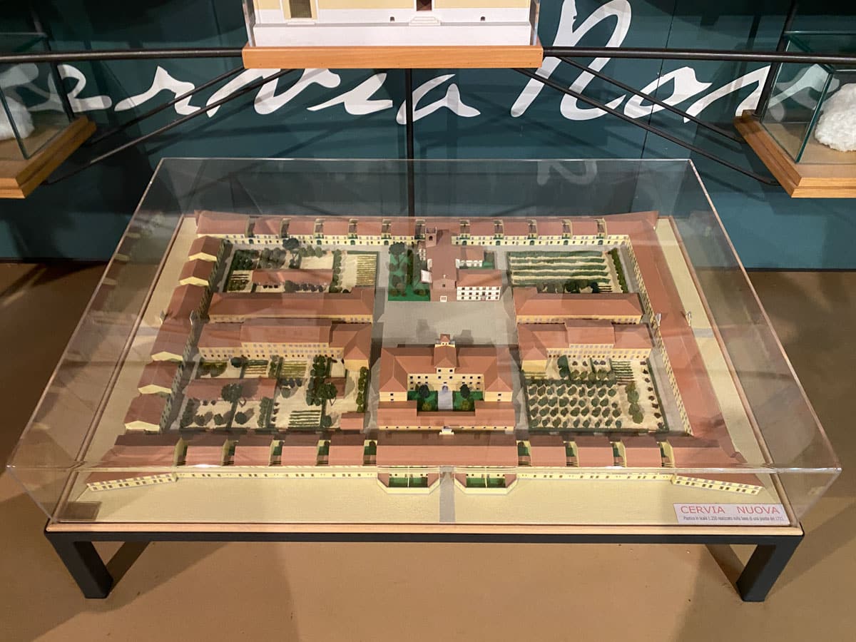 A model of Cervia town in the MUSA Salt Museum