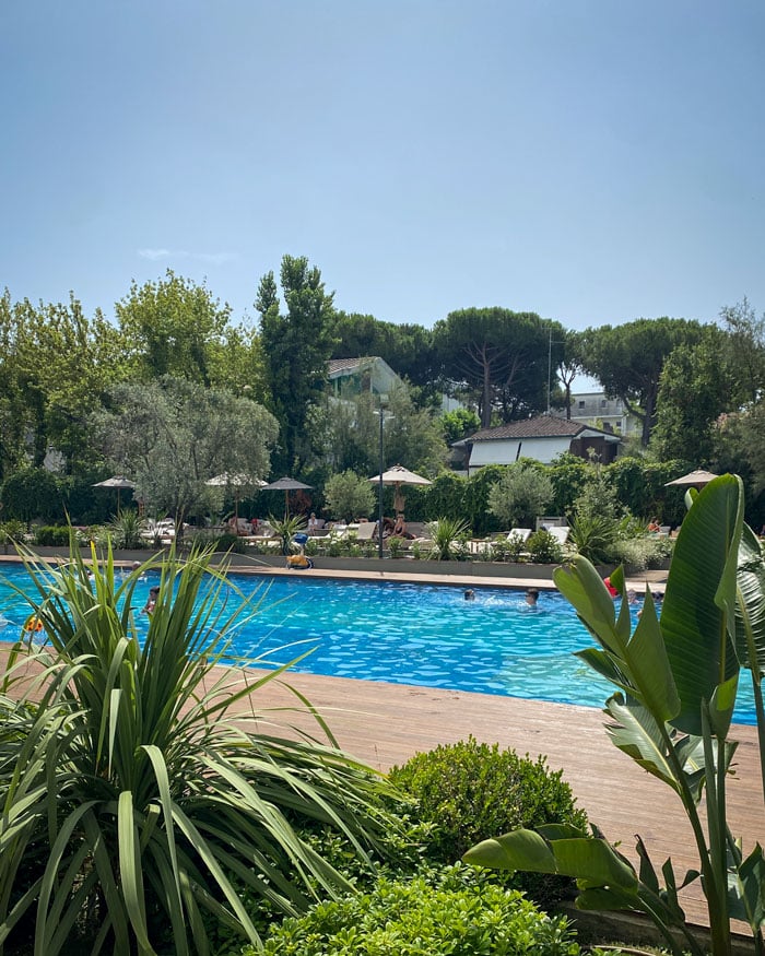 The pool at MarePineta Resort, Milano Marittima 