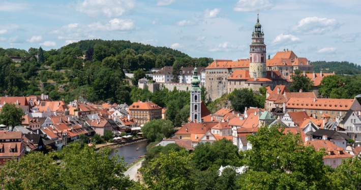 Cesky Krumlov is South Bohemia's fairytale town