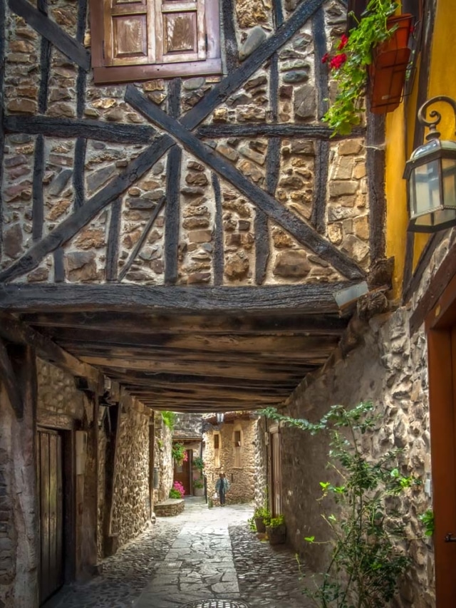 Wooden homes in Potes