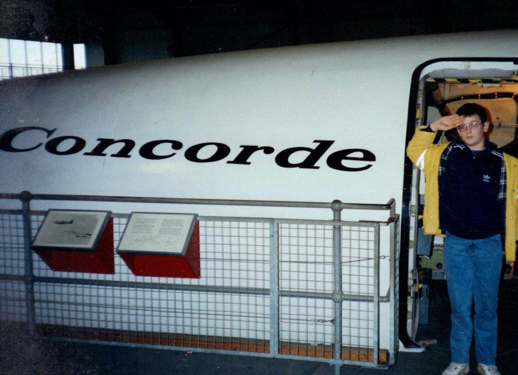 Dan with Concorde