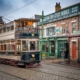 A tram at beamish museum in Durham