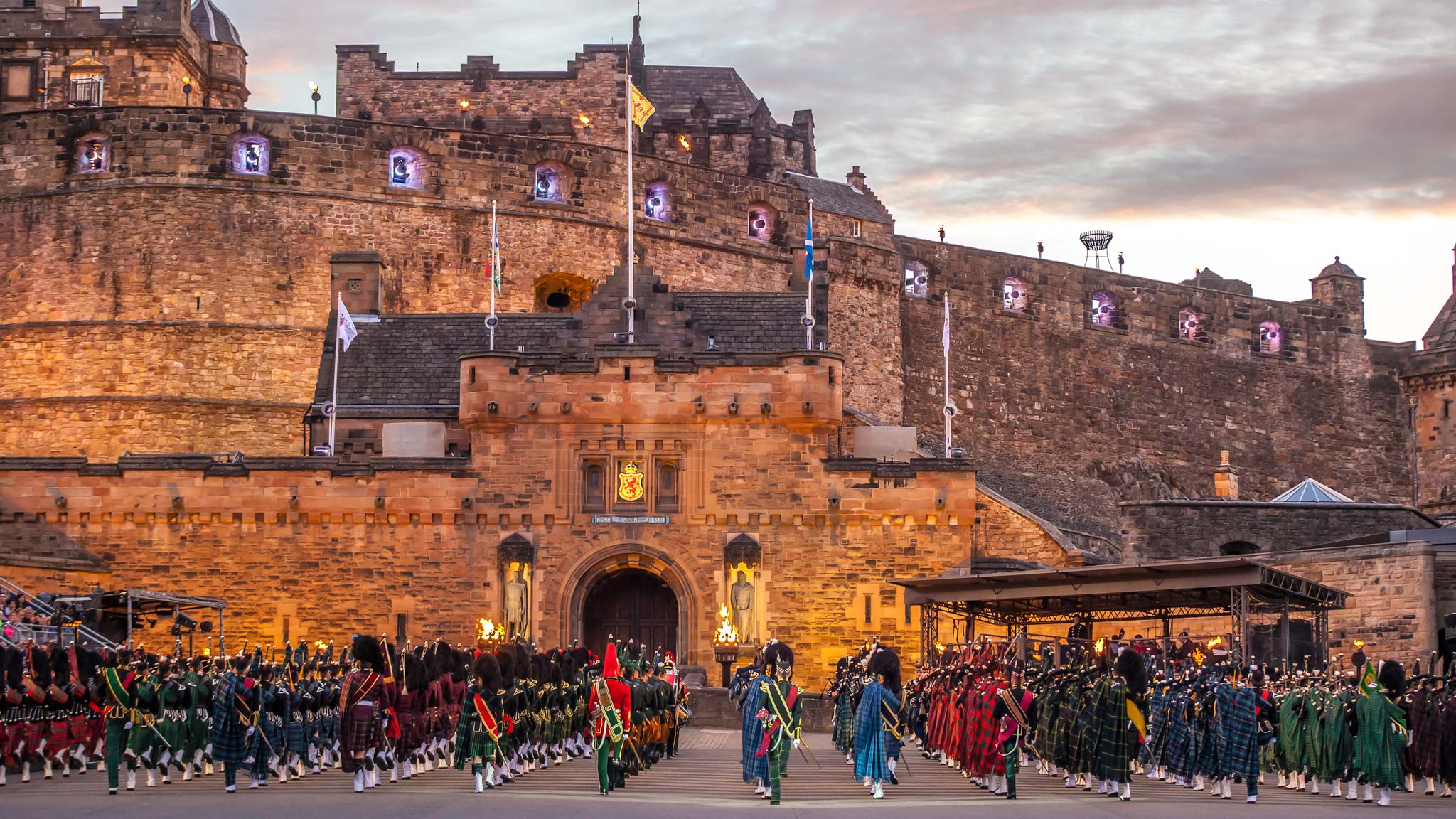 The Royal Edinburgh Military Tattoo is one of the eleven festivals in Edinburgh