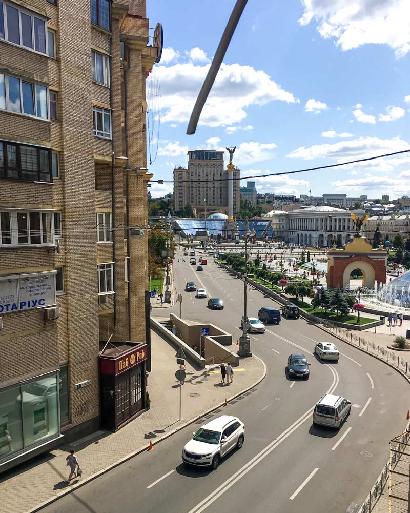 Hotel views of Independence Square