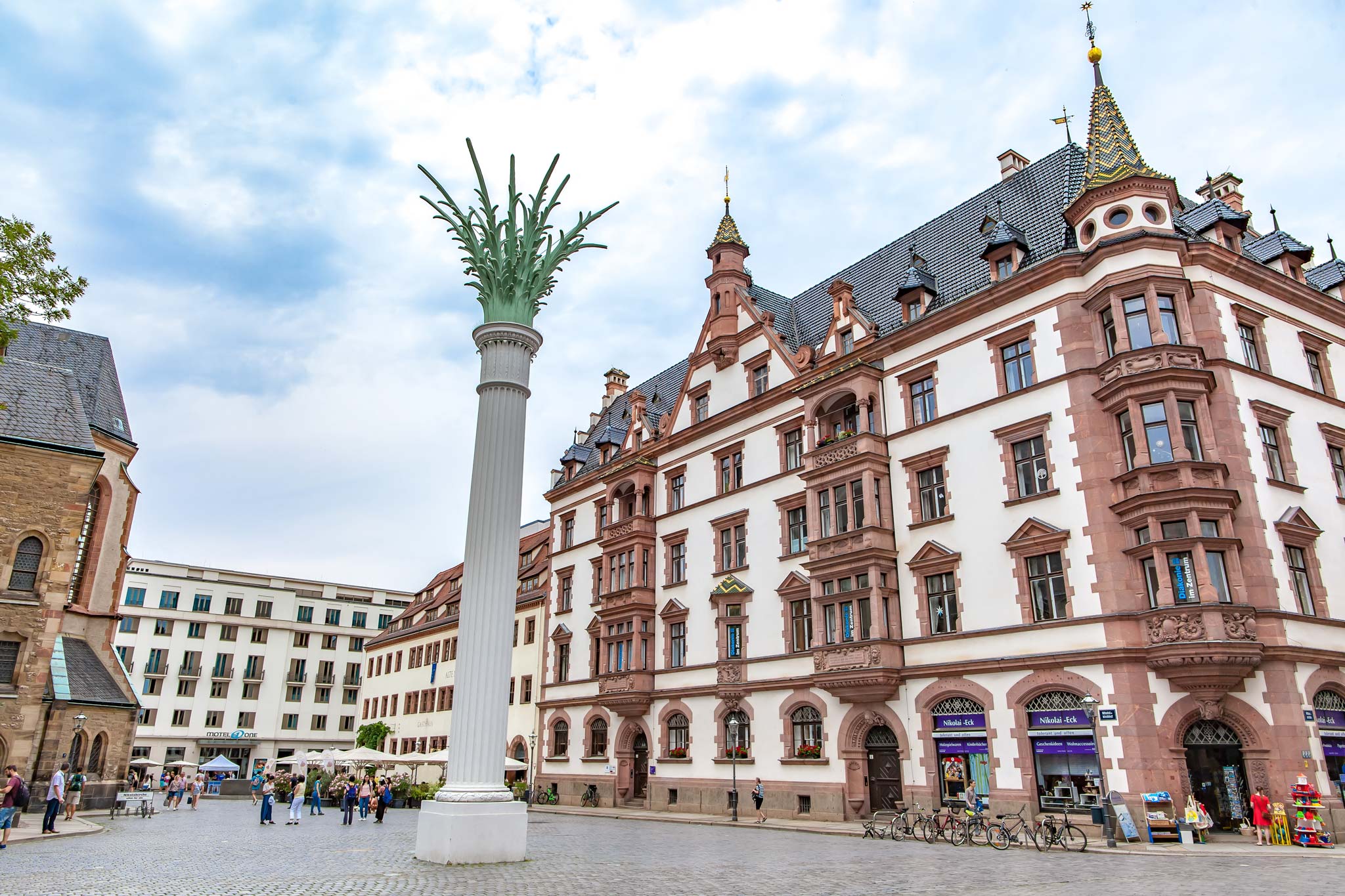 St. Nicholas church square in Leipzig