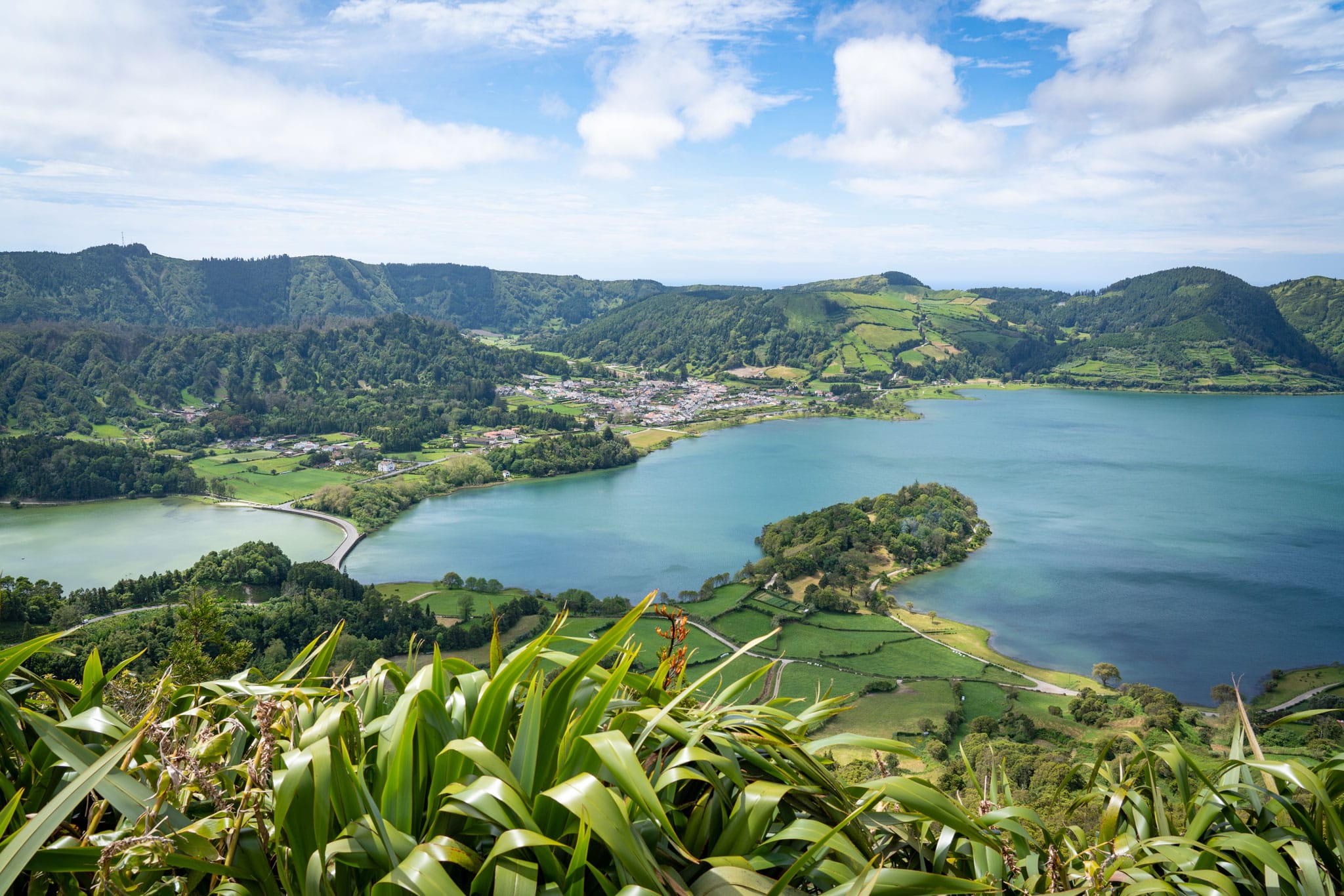Views over the Azores Sete Cidades lakes