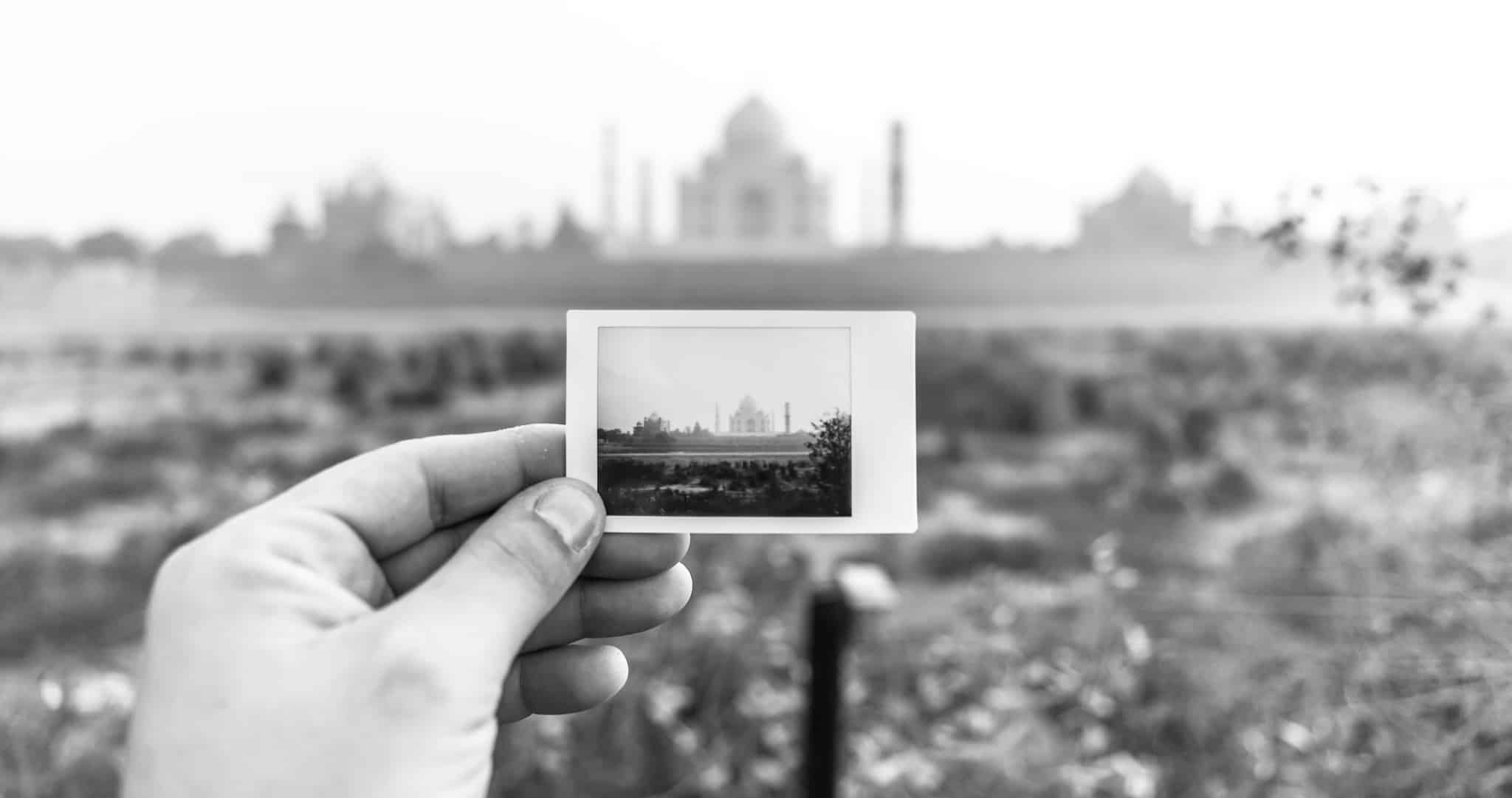 Taj Mahal Black and White