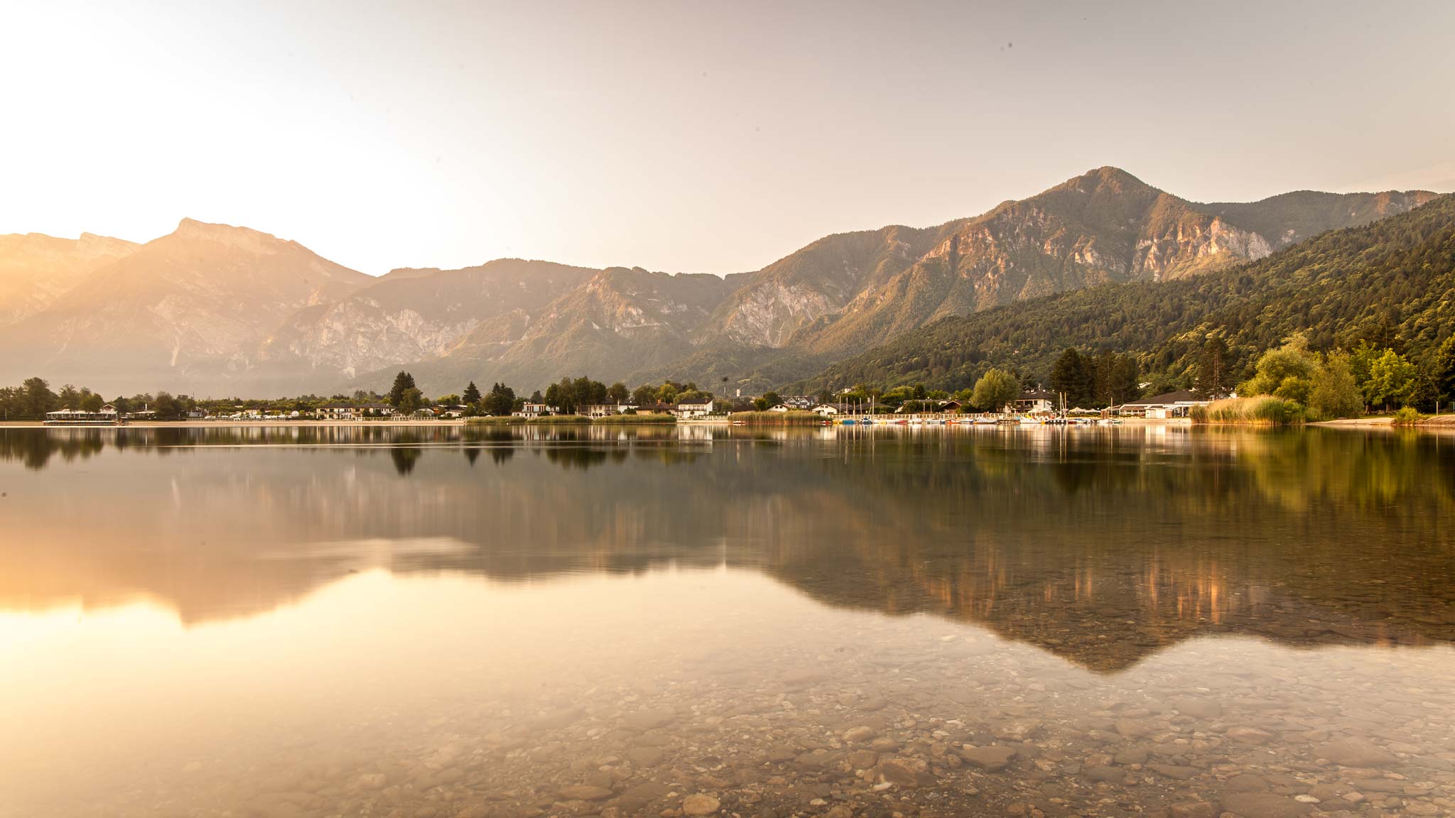 Sunrise at Lake Caldonazzo