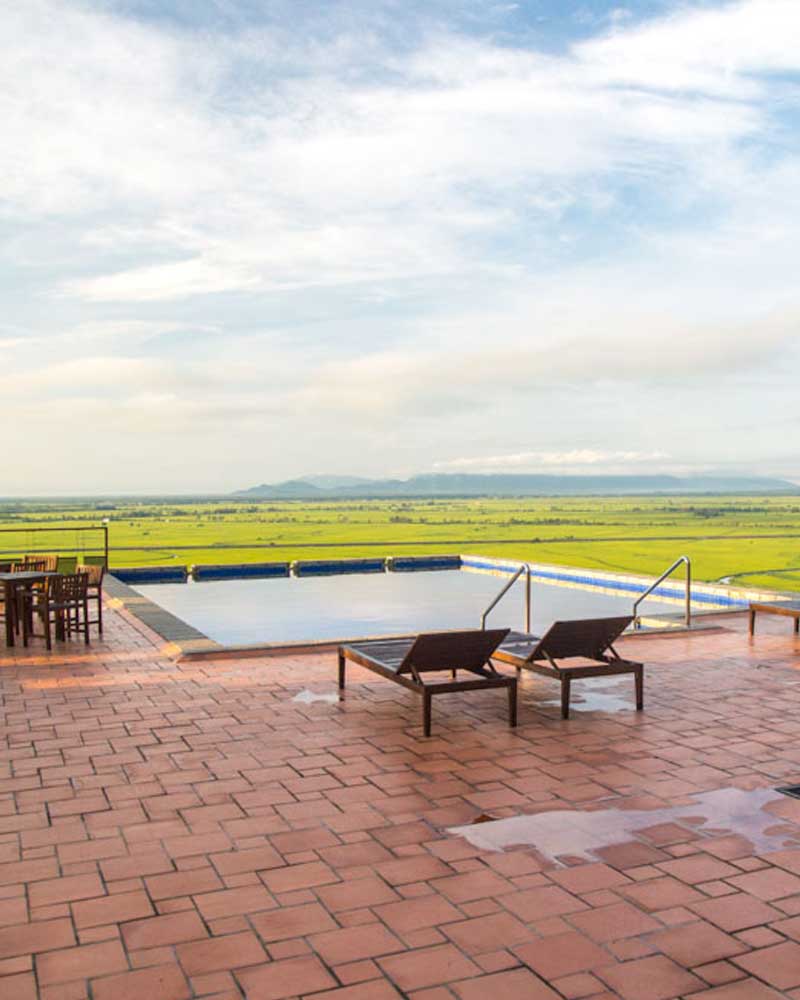 Hotel swimming pool vies in Chau Doc