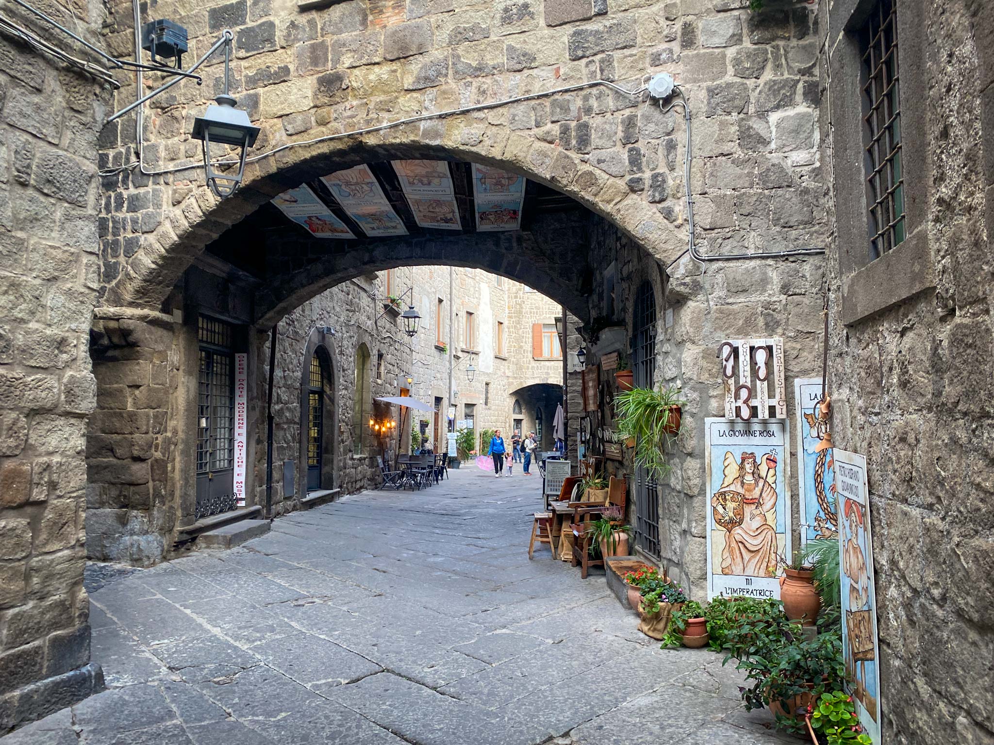 The old streets of Viterbo, a town near Rome